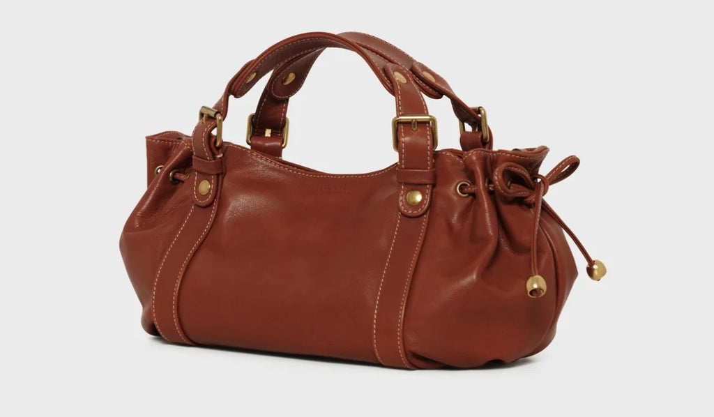 Sac 12 H en cuir Tan