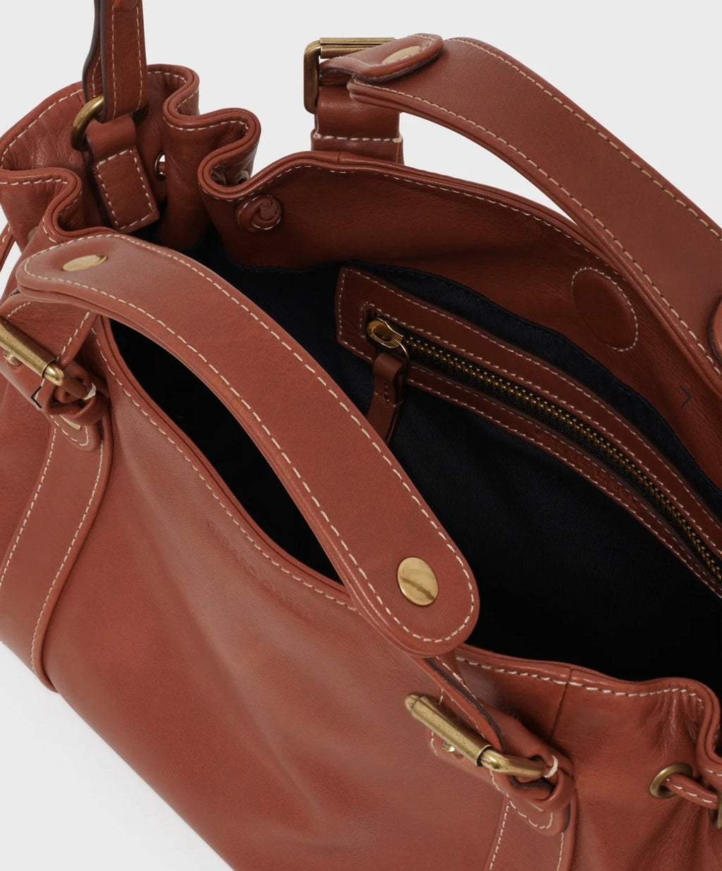 Sac 12 H en cuir Tan