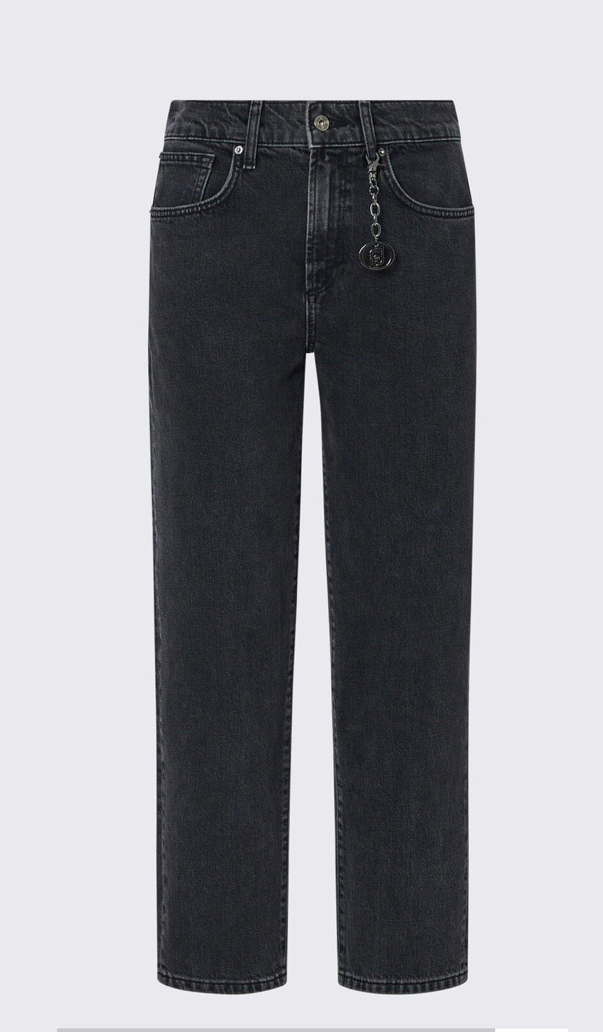 Jean Boyfriend LIU.JO avec déchirures Black New strong