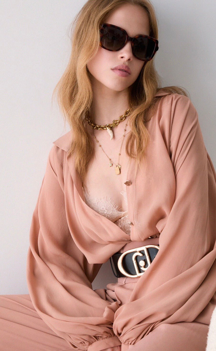 Chemisier en georgette LIU.JO Nude