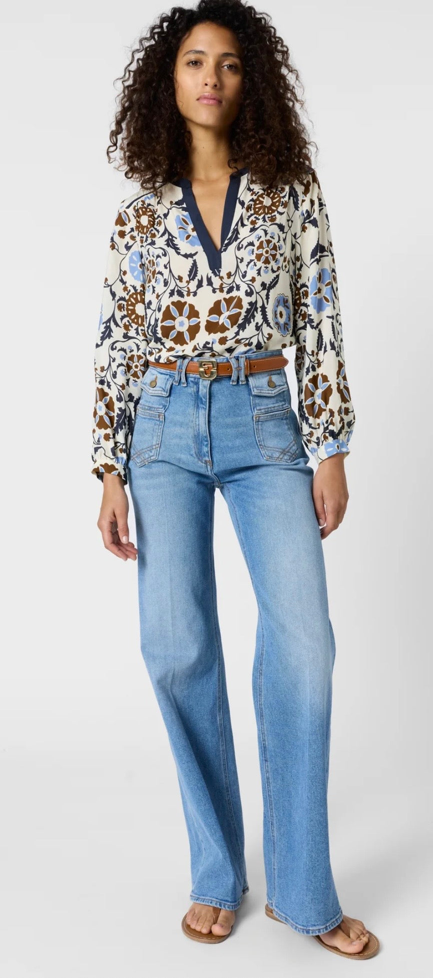 Blouse fluide imprimée - CRYSTELLE -  Gérard Darel