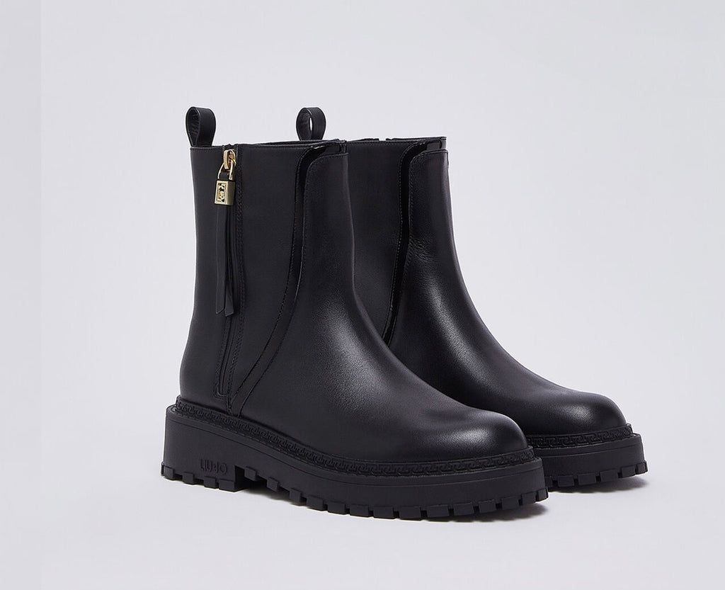 Bottines en cuir LIUJO Noires