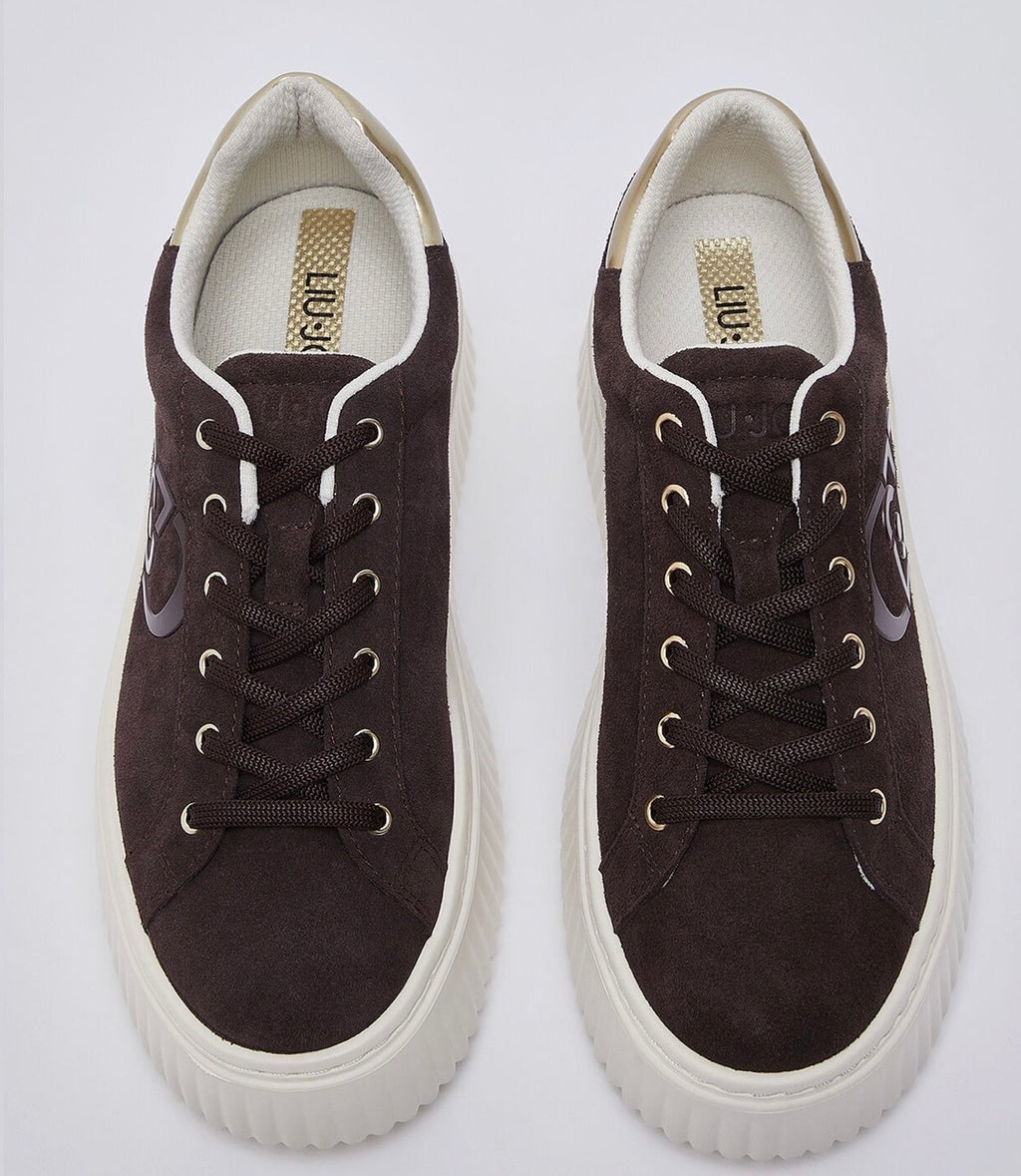 Sneakers plateforme en daim LIUJO Moka