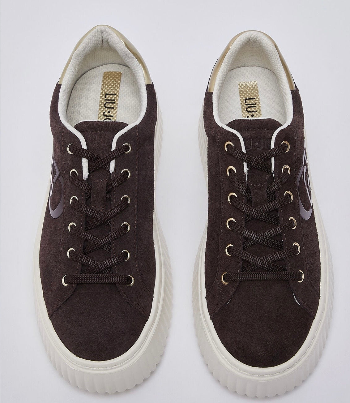 Sneakers plateforme en daim LIUJO Moka