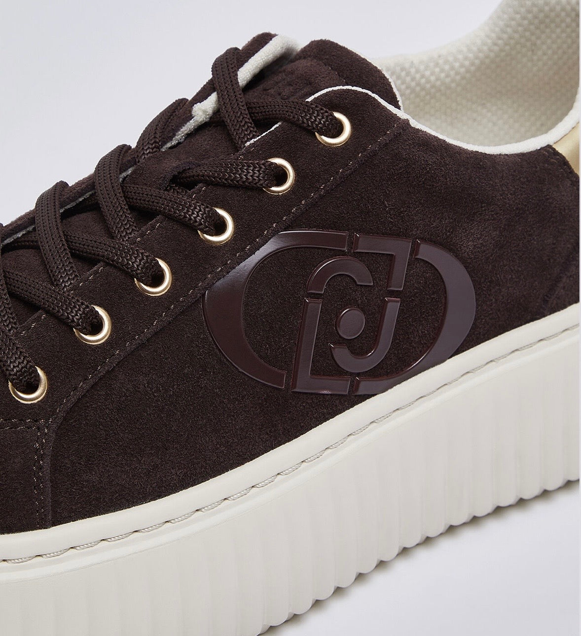 Sneakers plateforme en daim LIUJO Moka