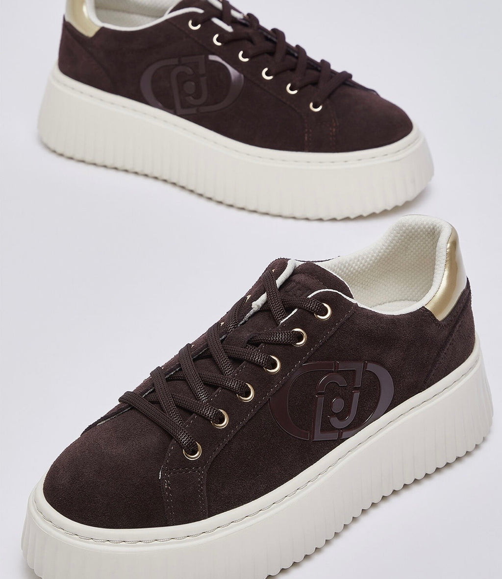 Sneakers plateforme en daim LIUJO Moka