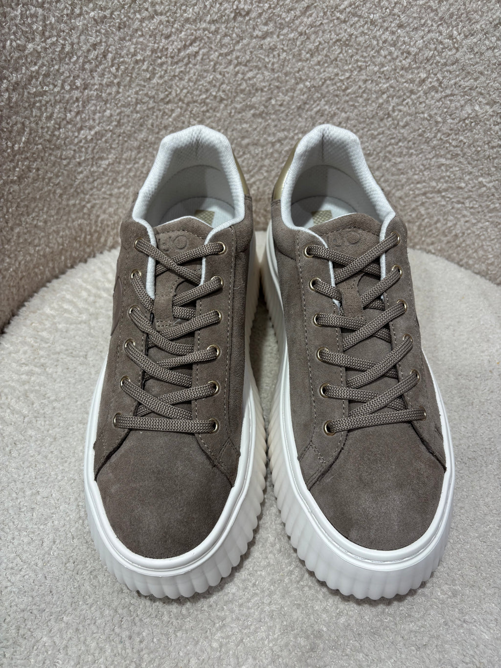 Sneakers plateforme en daim LIUJO Havane