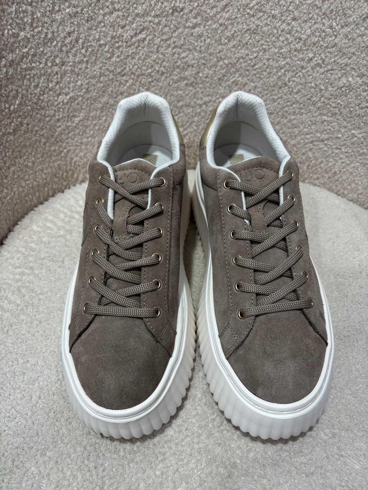 Sneakers plateforme en daim LIUJO Havane